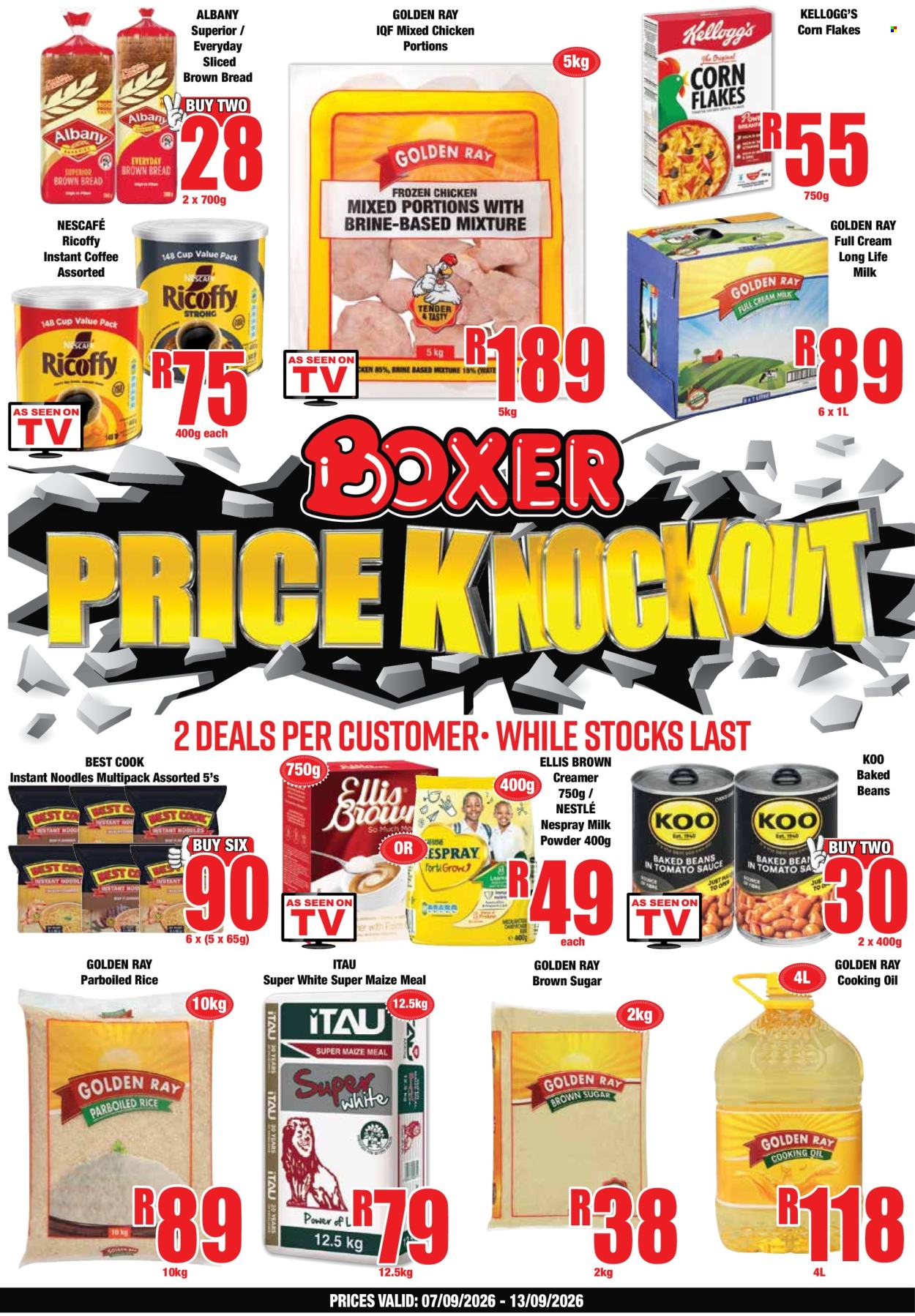 Boxer specials - 07/09/2026 - 13/09/2026. Page 1