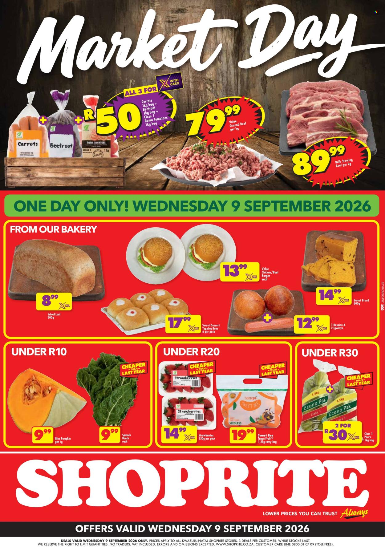 Shoprite specials - 09/09/2026 - 09/09/2026. Page 1