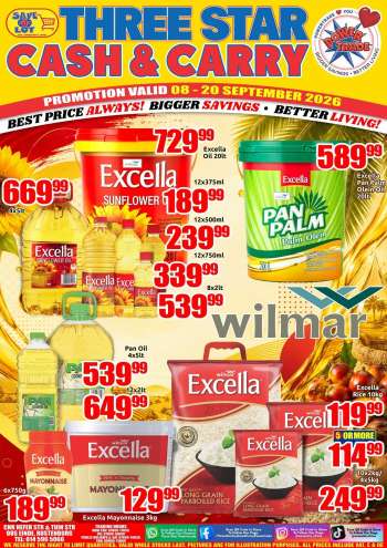 Three Star Cash and Carry catalogue  - 08/09/2026 - 20/09/2026.