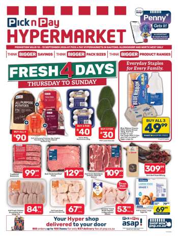 Pick n Pay Hypermarket catalogue  - 10/09/2026 - 13/09/2026.