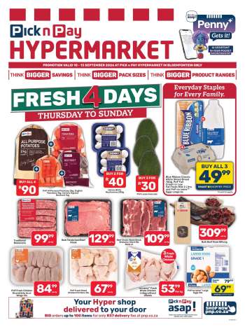 Pick n Pay Hypermarket catalogue  - 10/09/2026 - 13/09/2026.