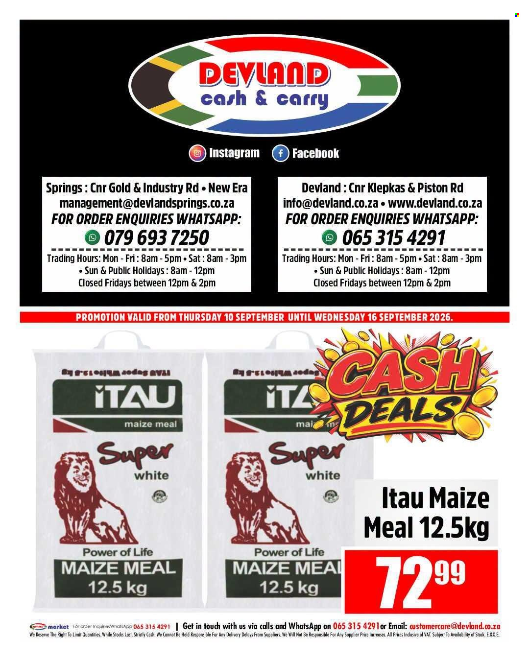 Devland specials - 10/09/2026 - 16/09/2026. Page 2