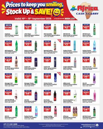 Africa Cash & Carry catalogue  - 10/09/2026 - 16/09/2026.