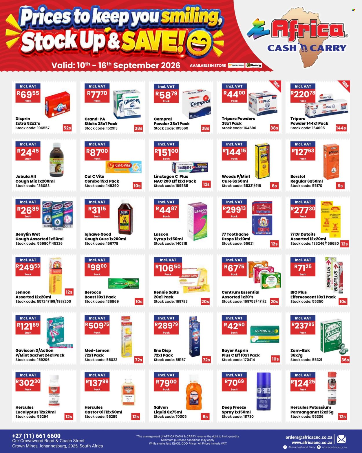 Africa Cash & Carry specials - 10/09/2026 - 16/09/2026. Page 9