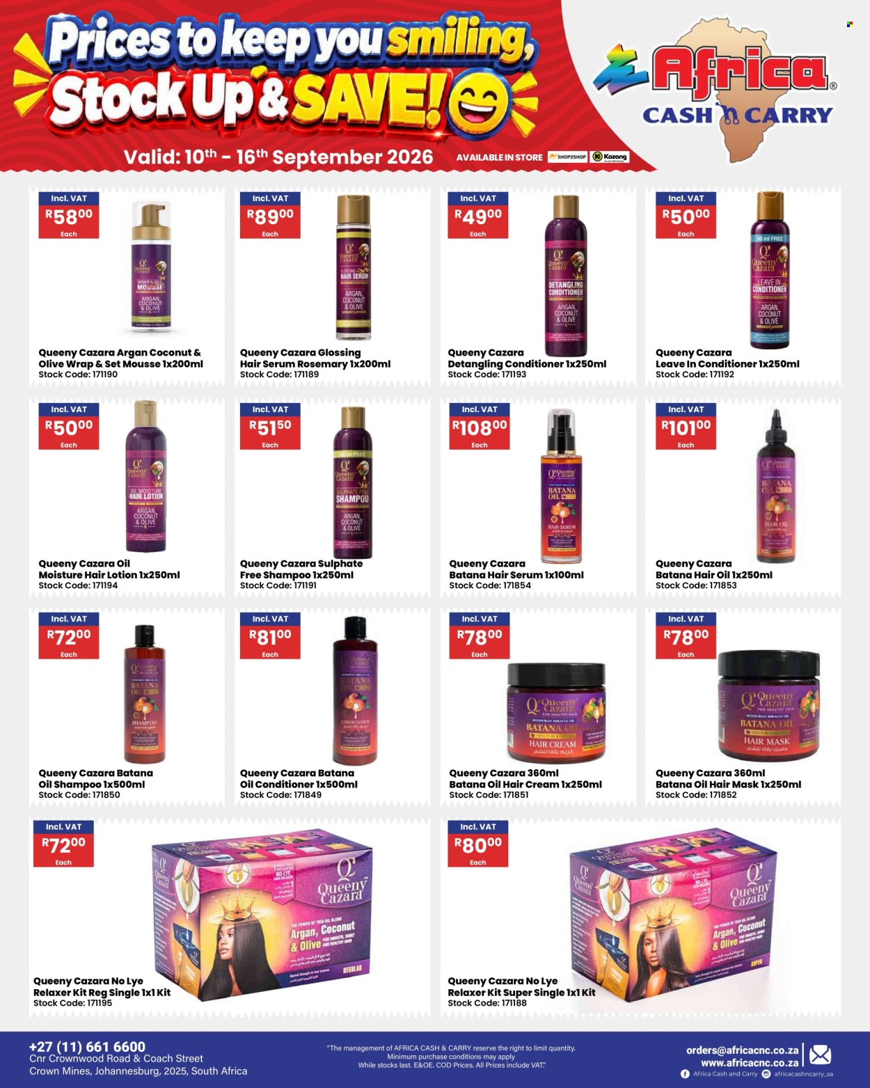 Africa Cash & Carry specials - 10/09/2026 - 16/09/2026. Page 64