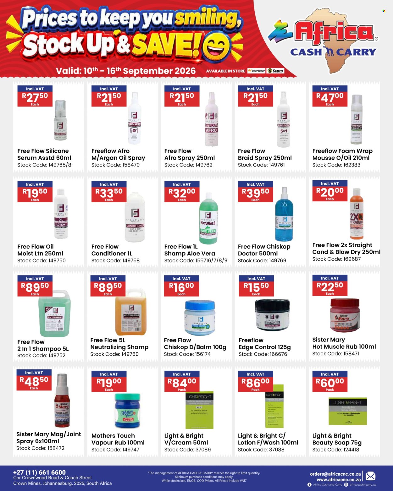 Africa Cash & Carry specials - 10/09/2026 - 16/09/2026. Page 68