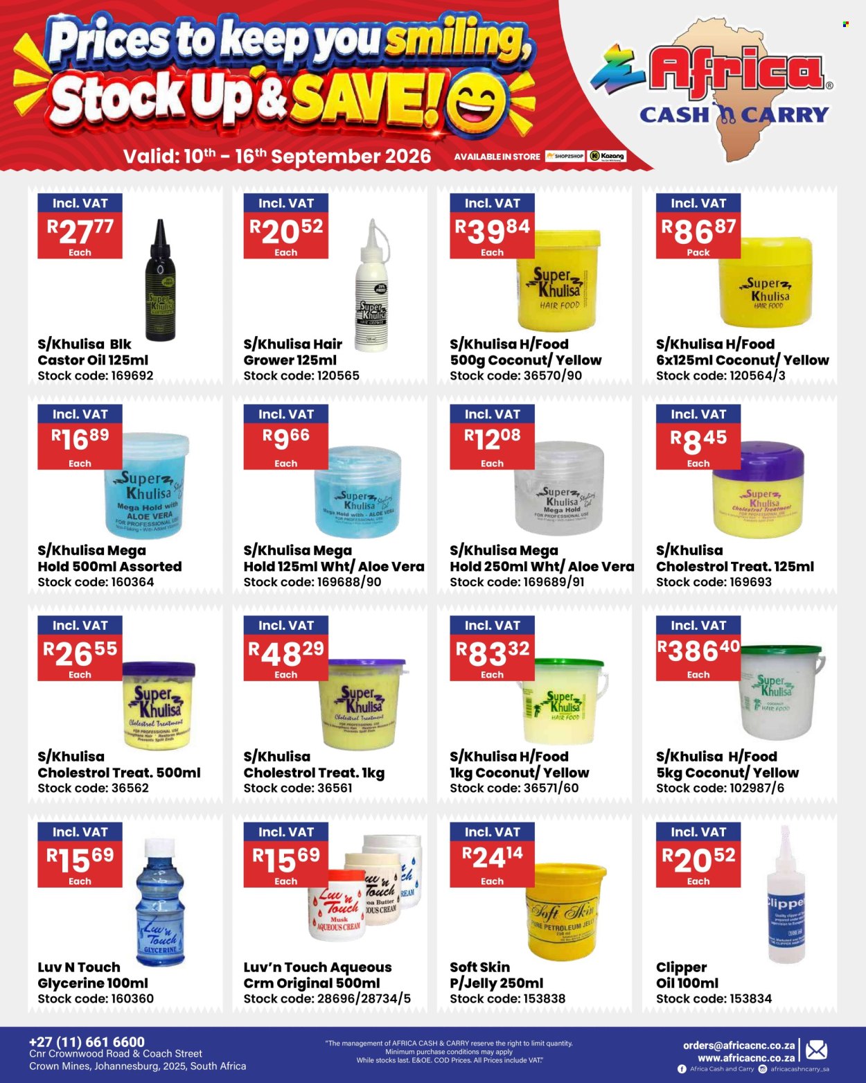 Africa Cash & Carry specials - 10/09/2026 - 16/09/2026. Page 69