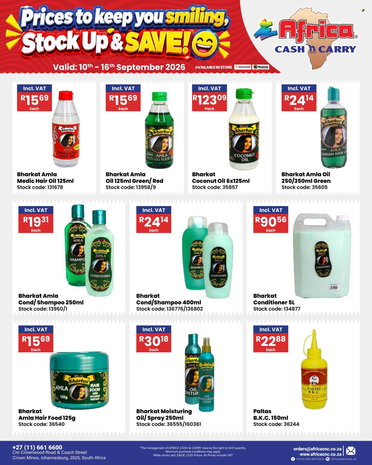 Africa Cash & Carry specials - 10/09/2026 - 16/09/2026. Page 70