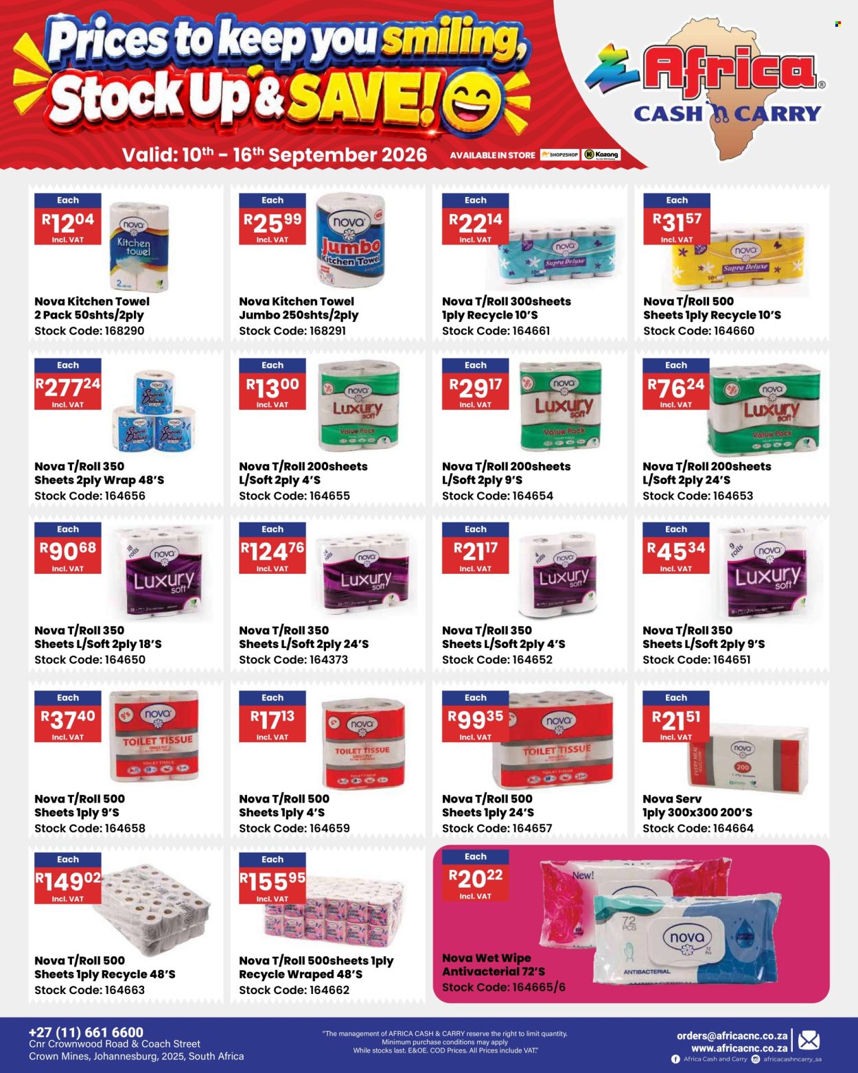 Africa Cash & Carry specials - 10/09/2026 - 16/09/2026. Page 71
