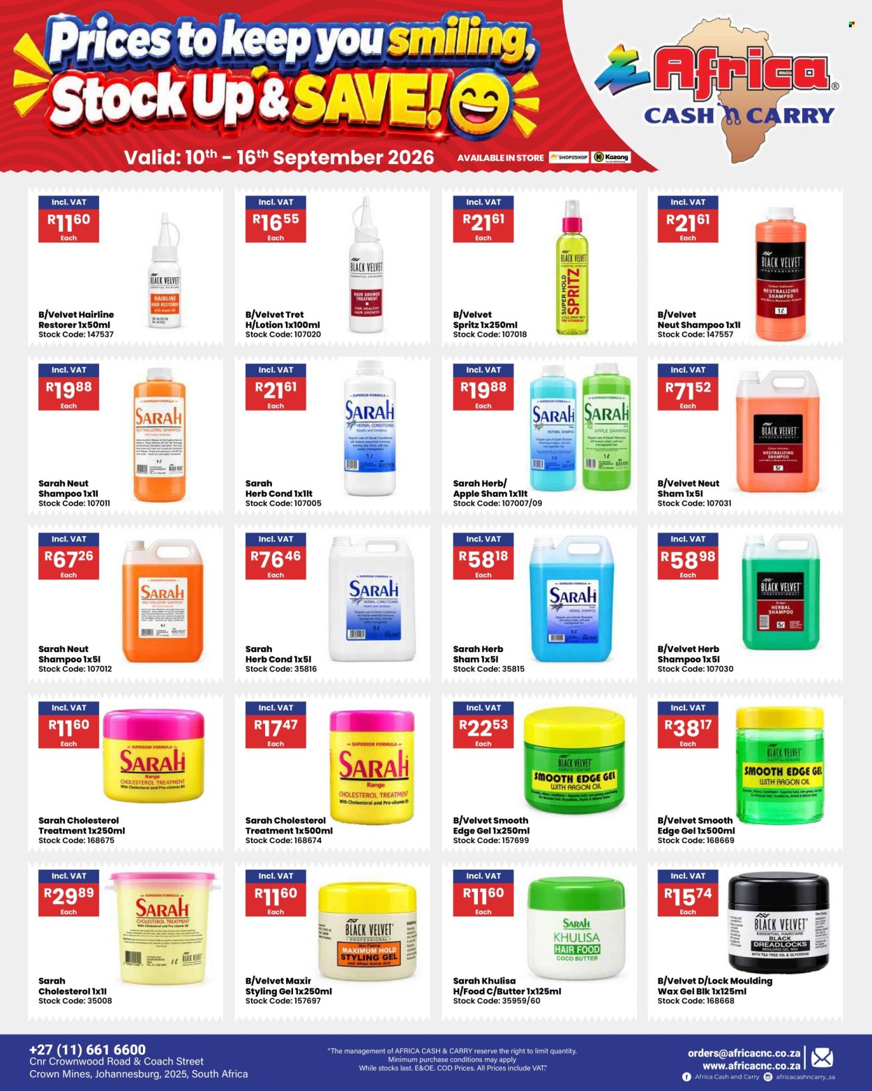 Africa Cash & Carry specials - 10/09/2026 - 16/09/2026. Page 81