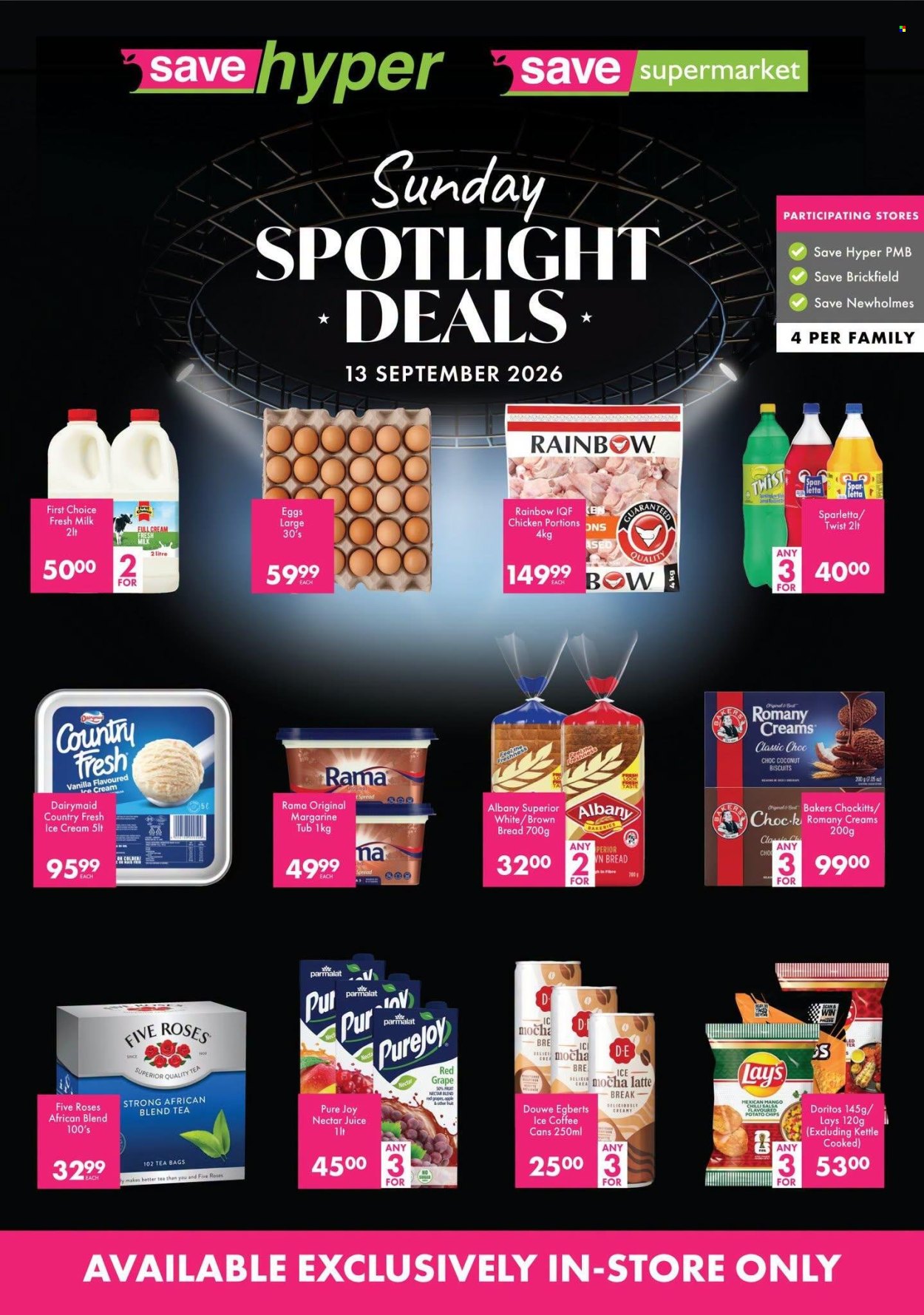 Save specials - 13/09/2026 - 13/09/2026. Page 1