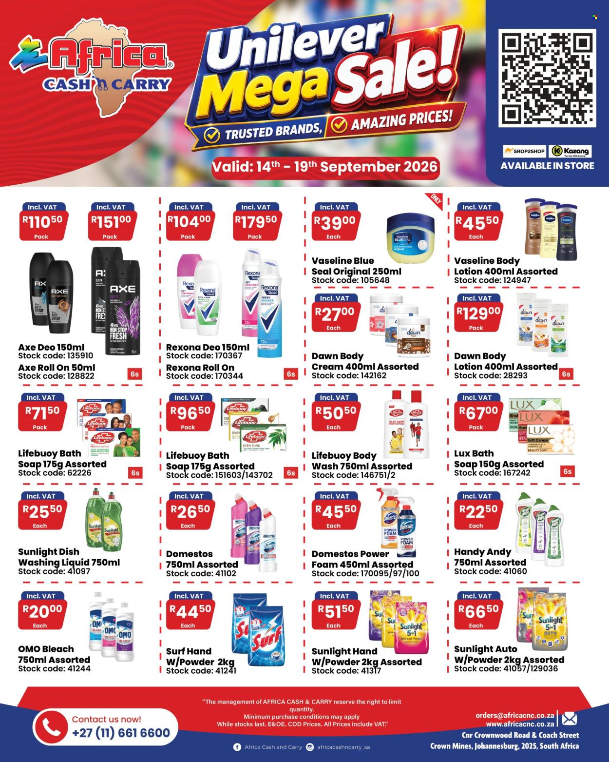 Africa Cash & Carry specials - 14/09/2026 - 19/09/2026. Page 1