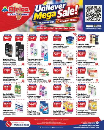 Africa Cash & Carry catalogue  - 14/09/2026 - 19/09/2026.