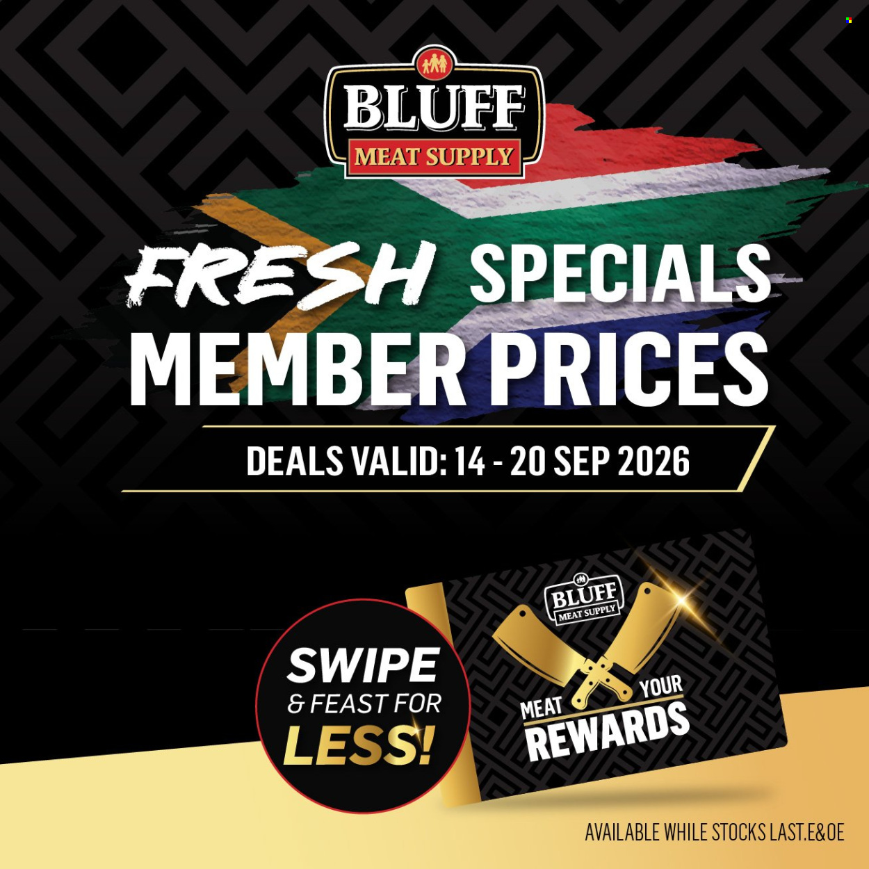 Bluff Meat Supply specials - 14/09/2026 - 20/09/2026. Page 1