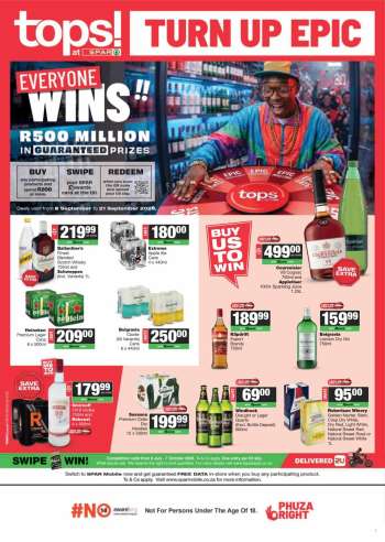 TOPS at SPAR catalogue  - 08/09/2026 - 21/09/2026.