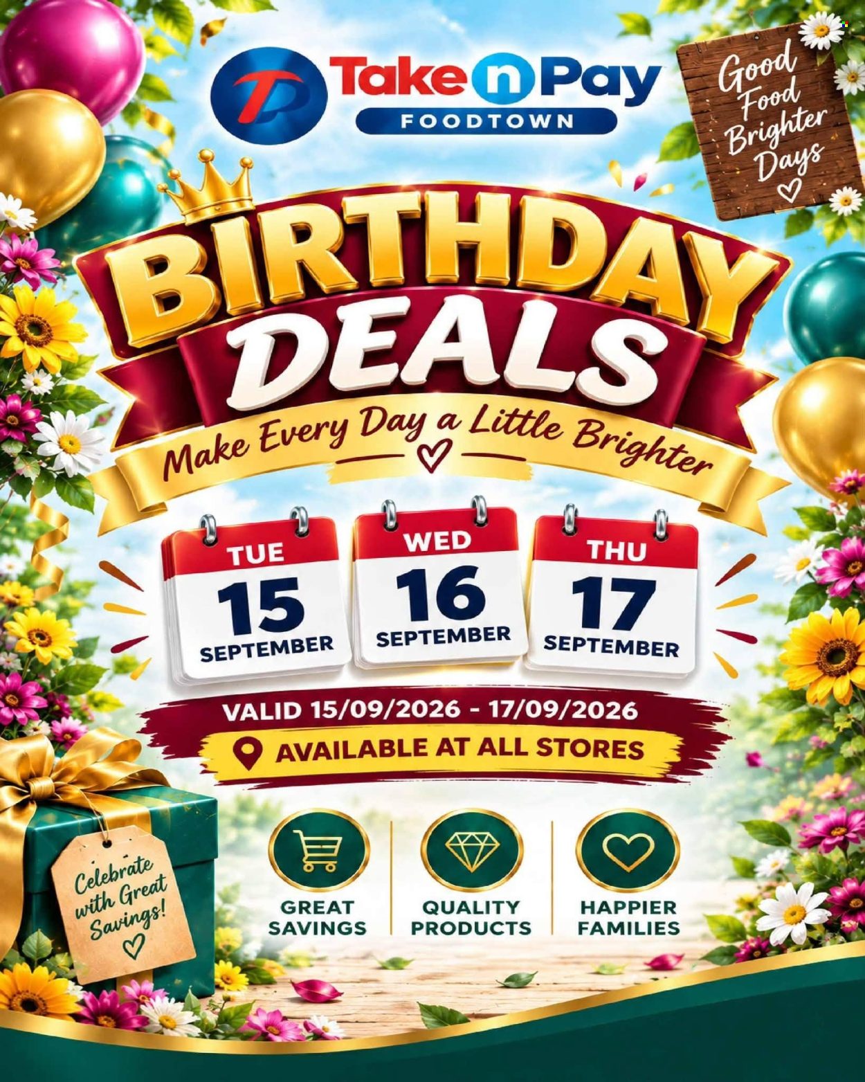 Take n Pay specials - 15/09/2026 - 17/09/2026. Page 1