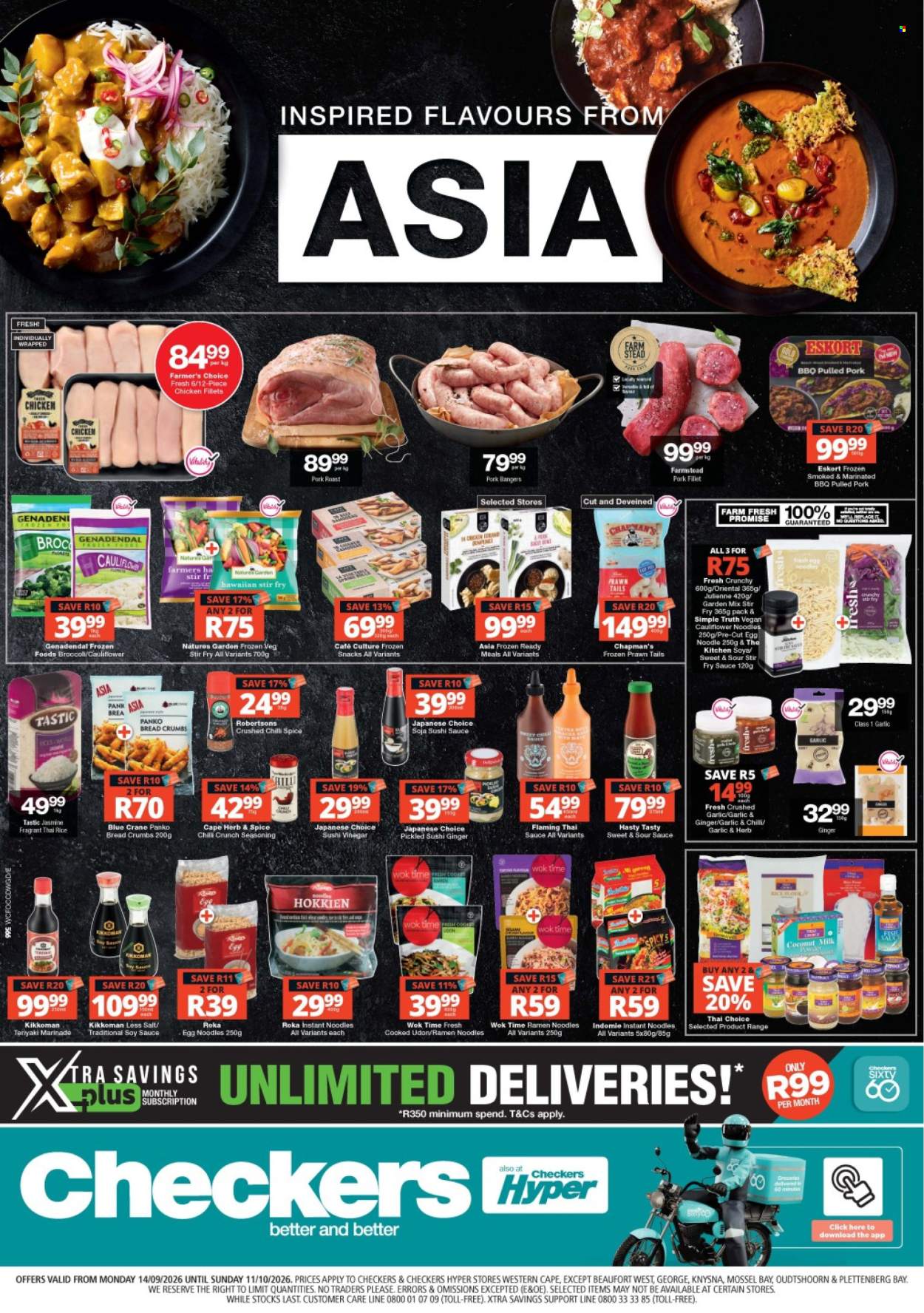 Checkers specials - 14/09/2026 - 11/10/2026. Page 1