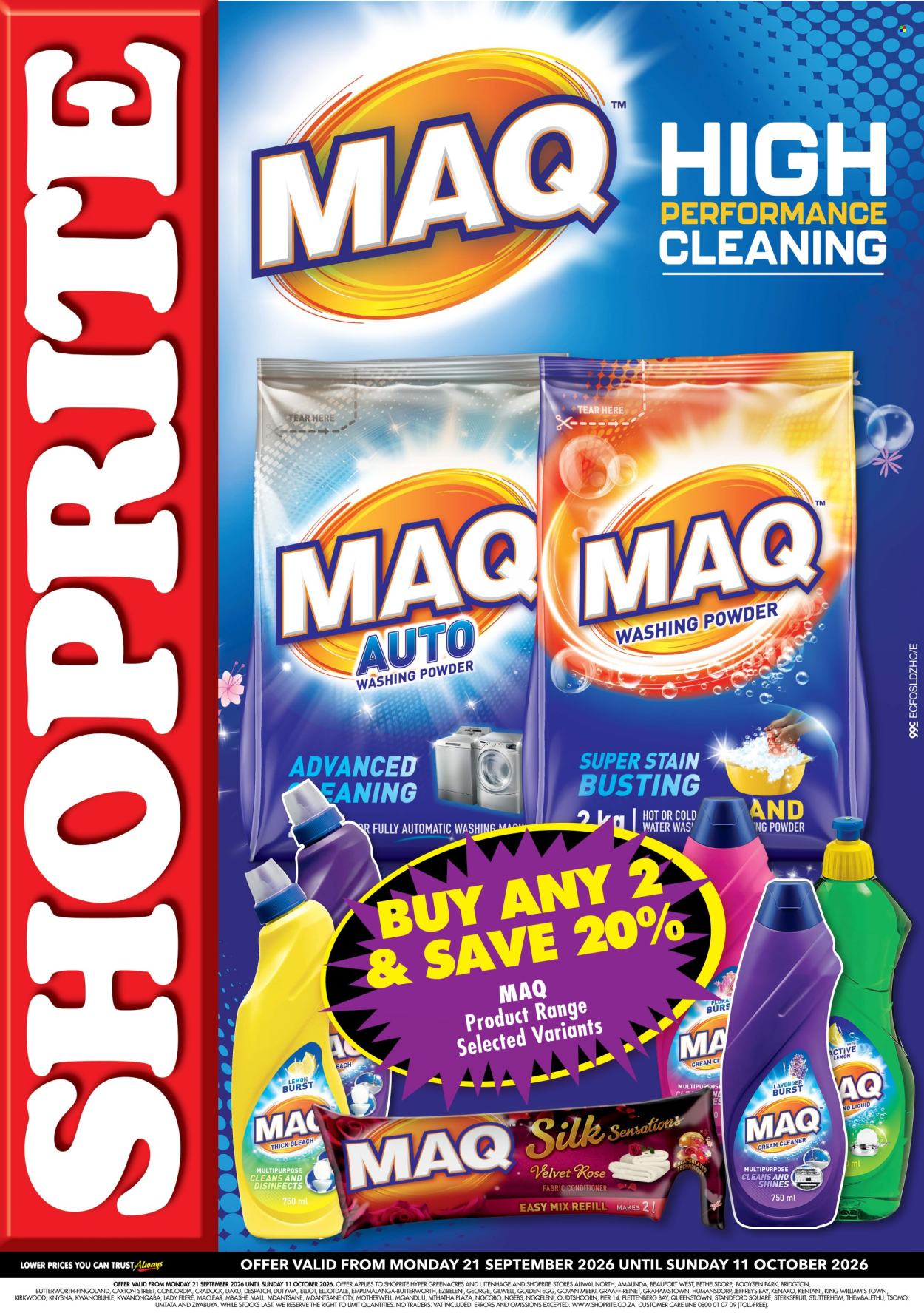 Shoprite specials - 21/09/2026 - 11/10/2026. Page 1