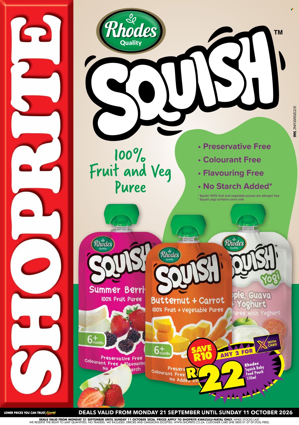 Shoprite specials - 21/09/2026 - 11/10/2026. Page 1