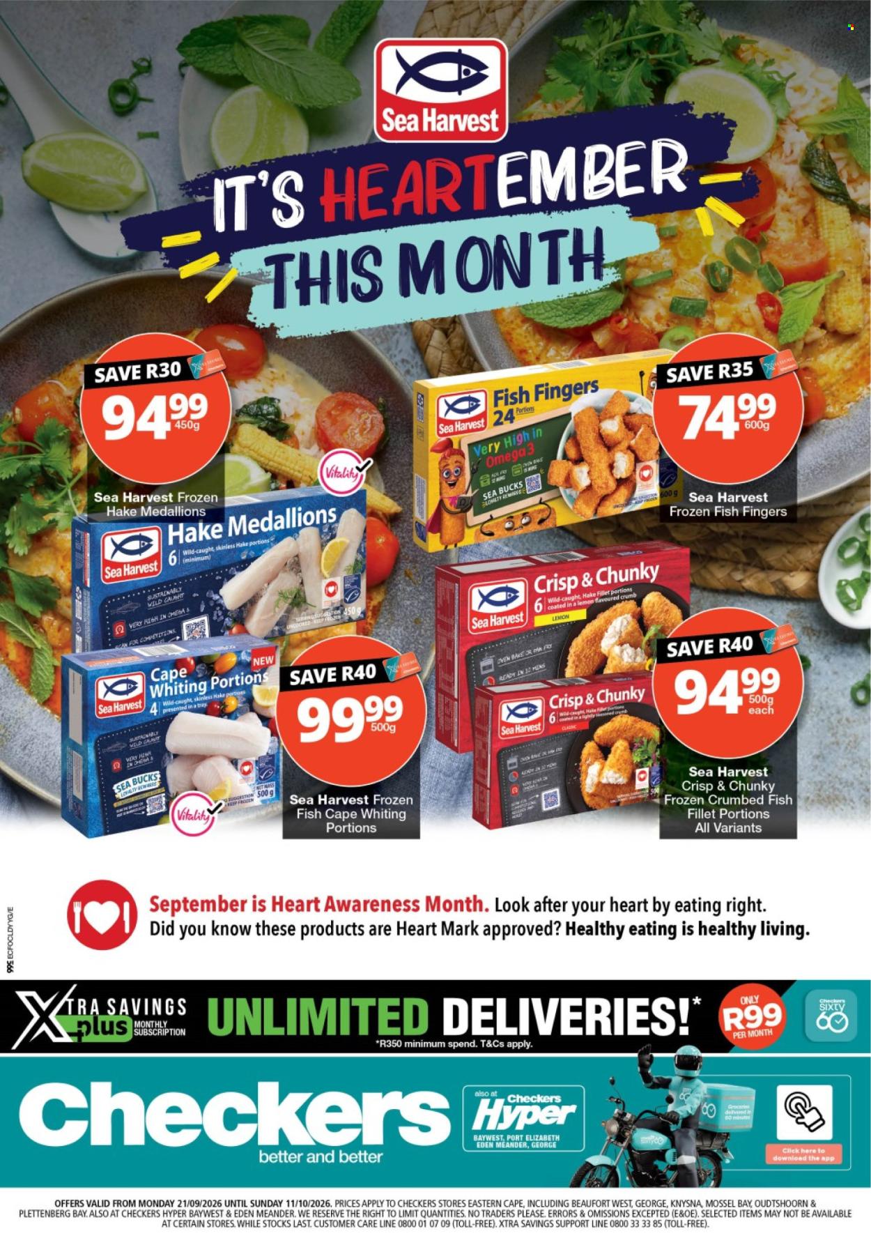 Checkers specials - 21/09/2026 - 11/10/2026. Page 1