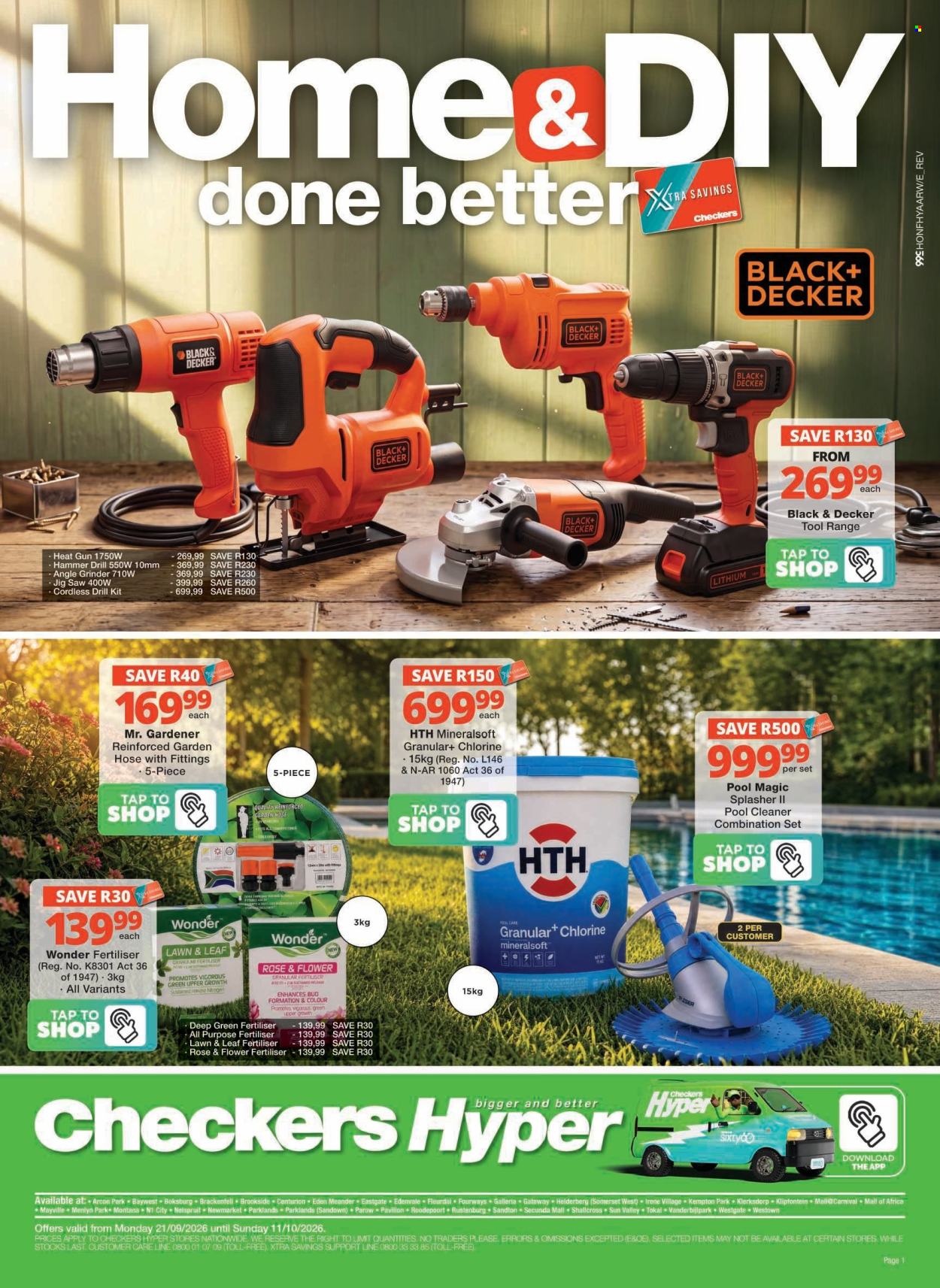 Checkers specials - 21/09/2026 - 11/10/2026. Page 1