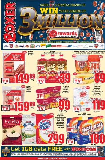 Boxer catalogue  - 21/09/2026 - 07/10/2026.