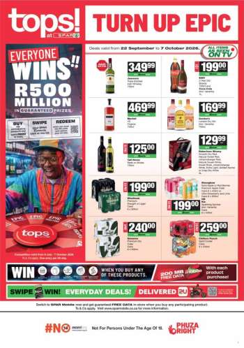 TOPS at SPAR catalogue  - 22/09/2026 - 07/10/2026.