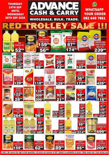 Advance Cash & Carry catalogue  - 24/09/2026 - 30/09/2026.