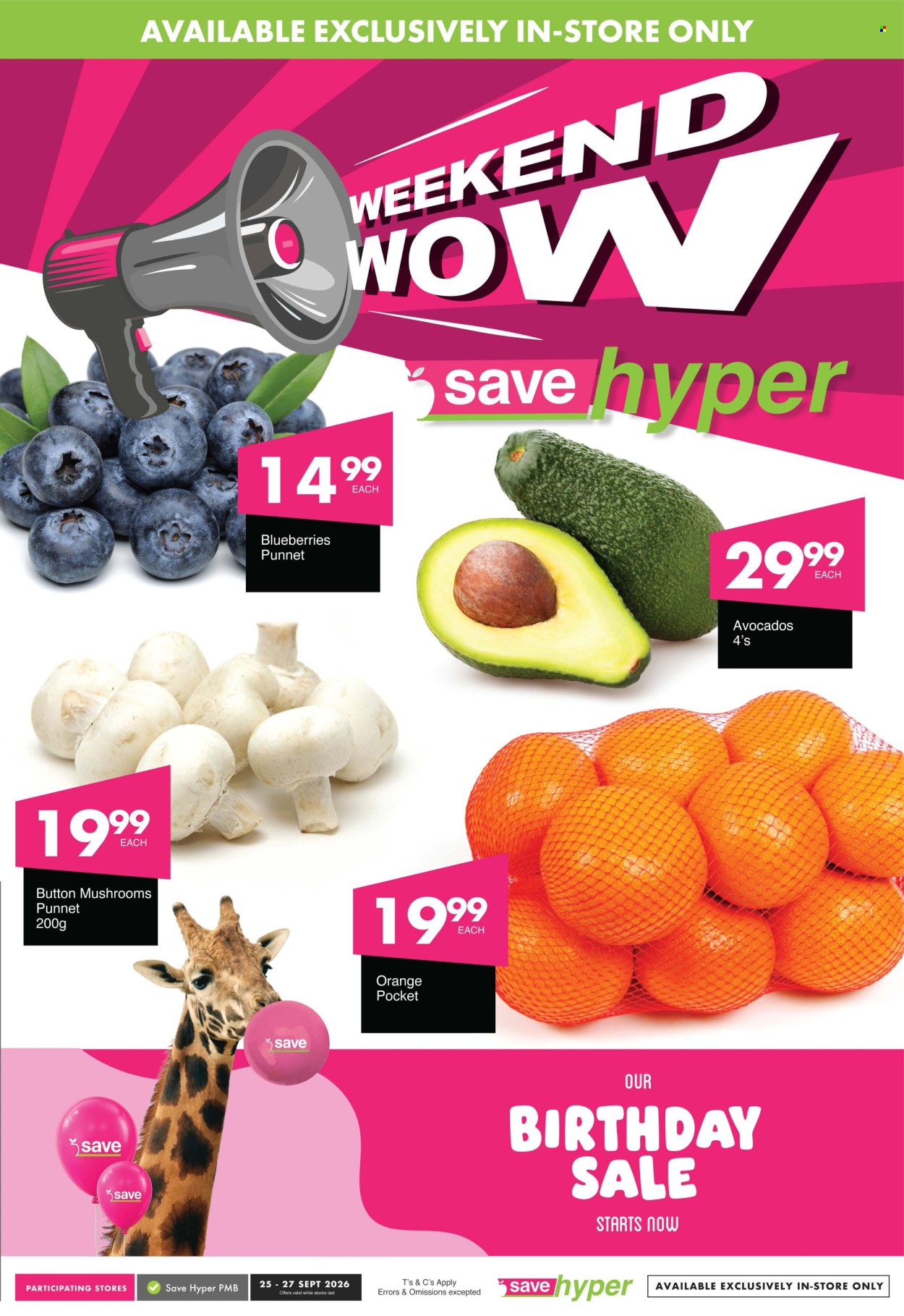 Save specials - 25/09/2026 - 27/09/2026. Page 1
