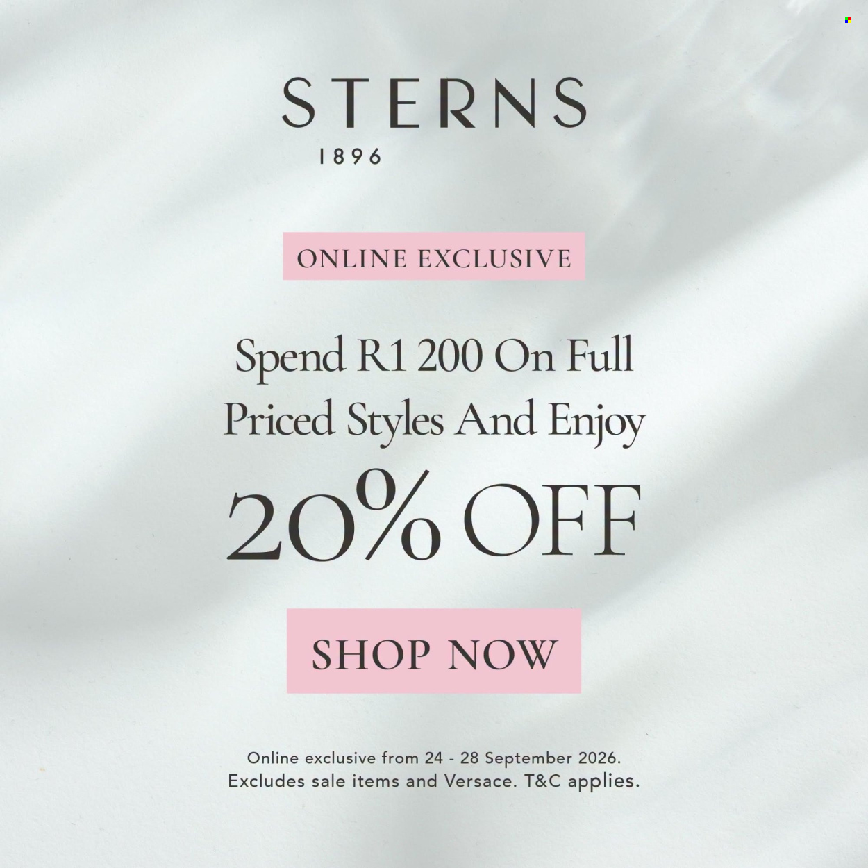 Sterns specials - 24/09/2026 - 28/09/2026. Page 1