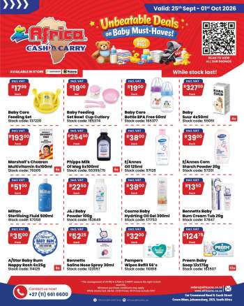 Africa Cash & Carry catalogue  - 25/09/2026 - 01/10/2026.