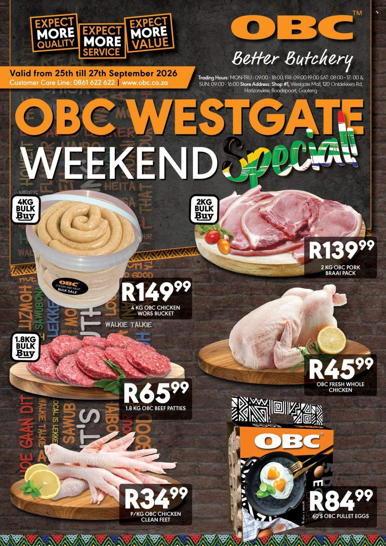 OBC specials - 25/09/2026 - 27/09/2026. Page 1