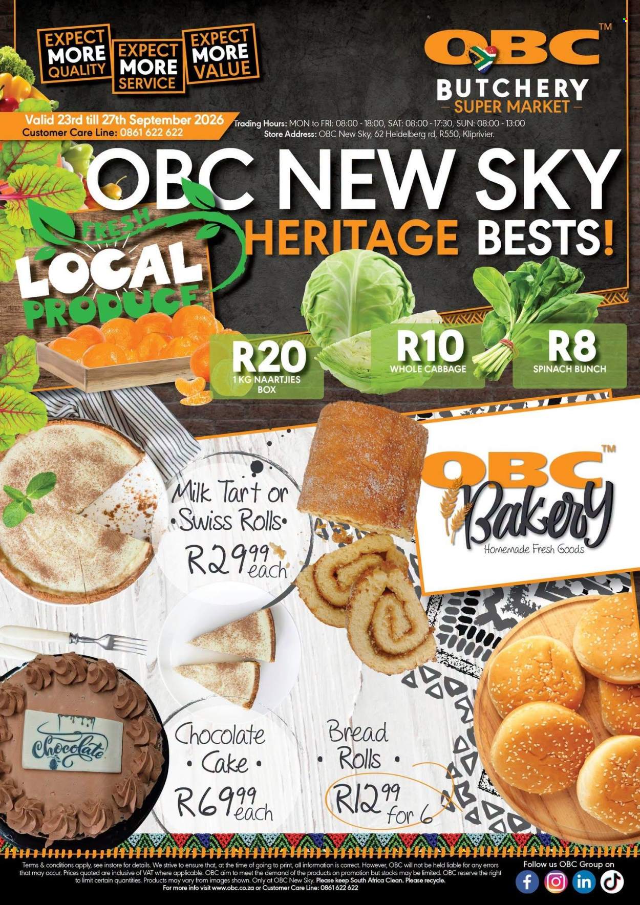 OBC specials - 23/09/2026 - 27/09/2026. Page 1