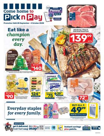 Pick n Pay catalogue  - 28/09/2026 - 04/10/2026.