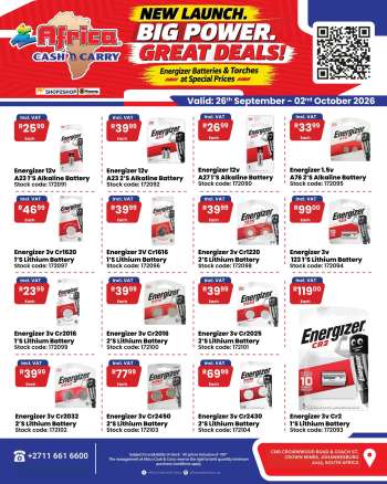 Africa Cash & Carry catalogue  - 26/09/2026 - 02/10/2026.