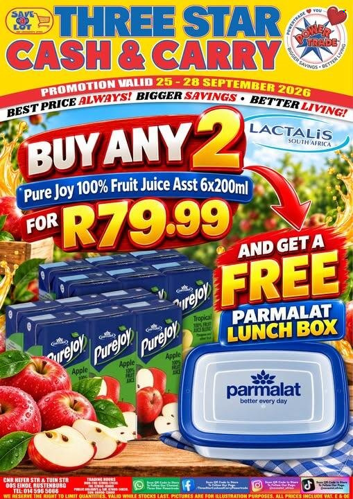 Three Star Cash and Carry specials - 25/09/2026 - 28/09/2026. Page 1