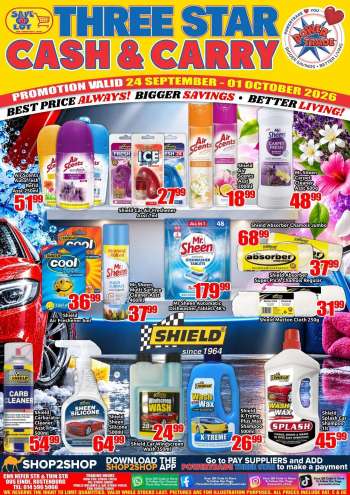 Three Star Cash and Carry catalogue  - 24/09/2026 - 01/10/2026.