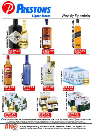 Prestons Liquor Stores catalogue  - 24/09/2026 - 30/09/2026.