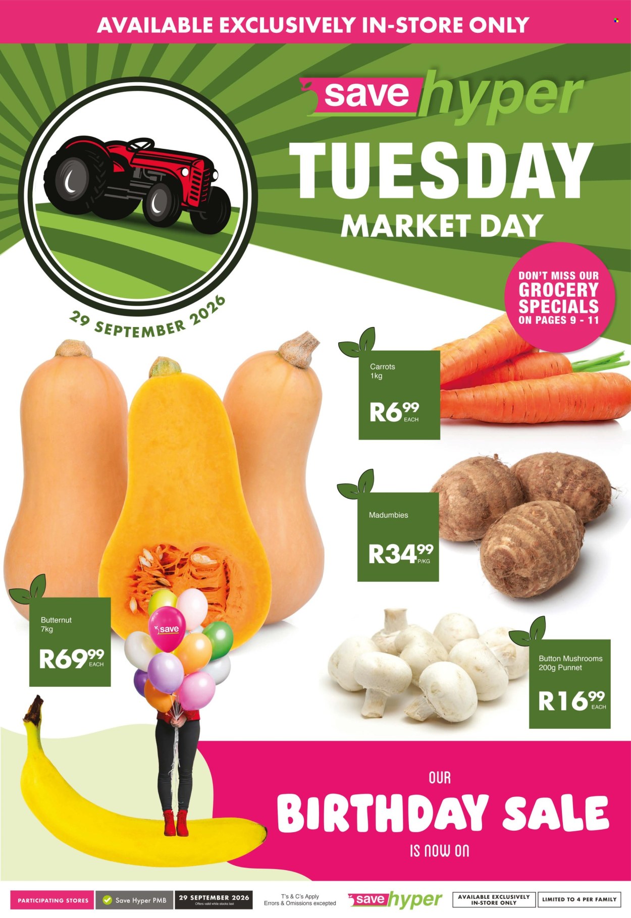 Save specials - 29/09/2026 - 29/09/2026. Page 1