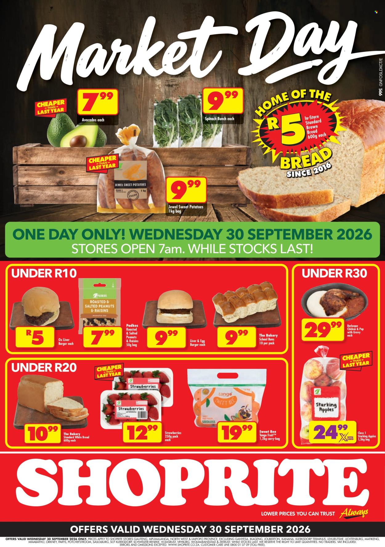 Shoprite specials - 30/09/2026 - 30/09/2026. Page 1