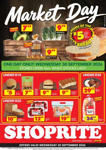 Shoprite catalogue  - 30/09/2026 - 30/09/2026.