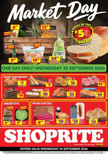 Shoprite catalogue  - 30/09/2026 - 30/09/2026.