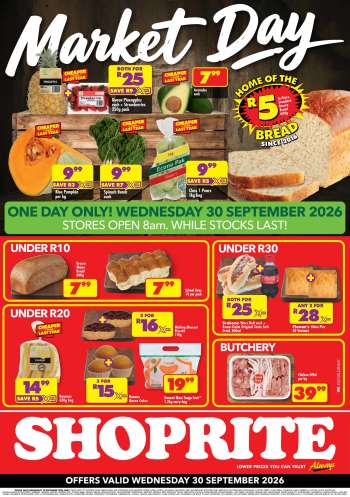 Shoprite catalogue  - 30/09/2026 - 30/09/2026.