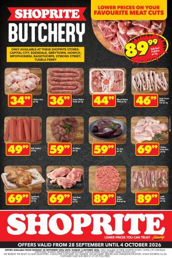 Shoprite catalogue  - 28/09/2026 - 04/10/2026.