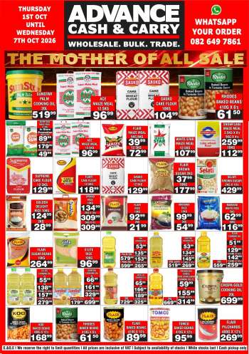 Advance Cash & Carry catalogue  - 01/10/2026 - 07/10/2026.