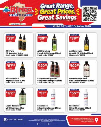 Africa Cash & Carry catalogue  - 03/10/2026 - 09/10/2026.
