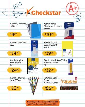 Checkstar catalogue  - 02/10/2026 - 08/10/2026.