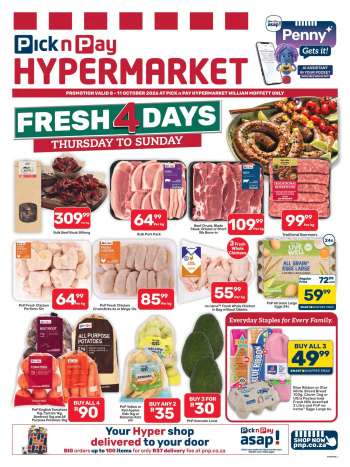 Pick n Pay Hypermarket catalogue  - 08/10/2026 - 11/10/2026.