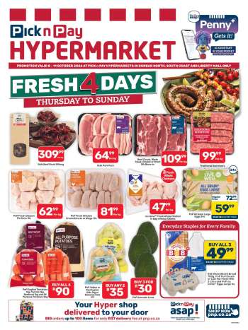 Pick n Pay catalogue  - 08/10/2026 - 11/10/2026.