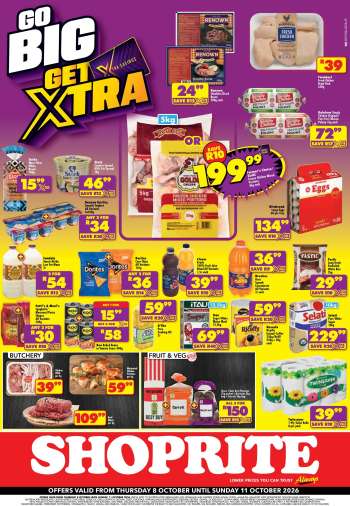 Shoprite catalogue  - 08/10/2026 - 11/10/2026.